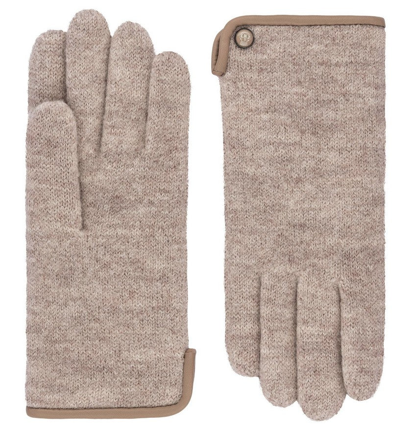 Strickhandschuh | Wolle Damen in Beige | Mink aus 100% Schurwolle von Röckl