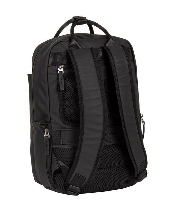 Laptoprucksack 9L in Schwarz mit verschweißten Reißverschlüssen
