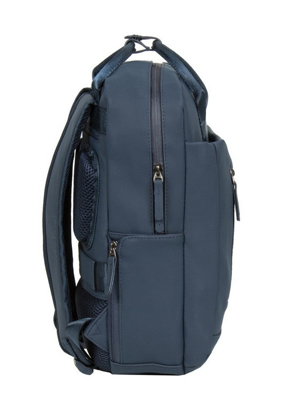 Laptoprucksack 9L in Marine|Blau mit verschweißten Reißverschlüssen