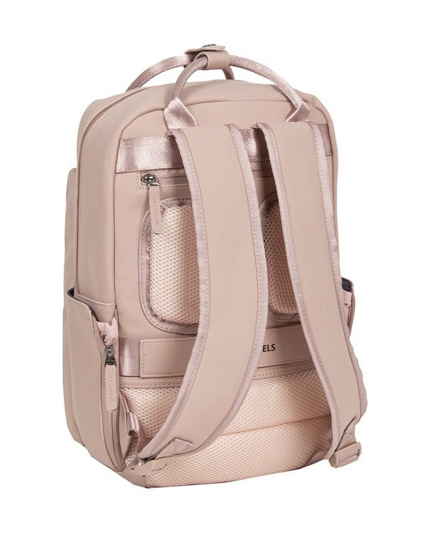 Laptoprucksack 9L in Rose mit verschweißten Reißverschlüssen