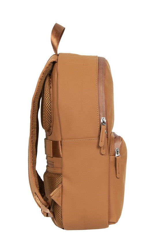 Rucksack 11L in Cognac mit Vortasche