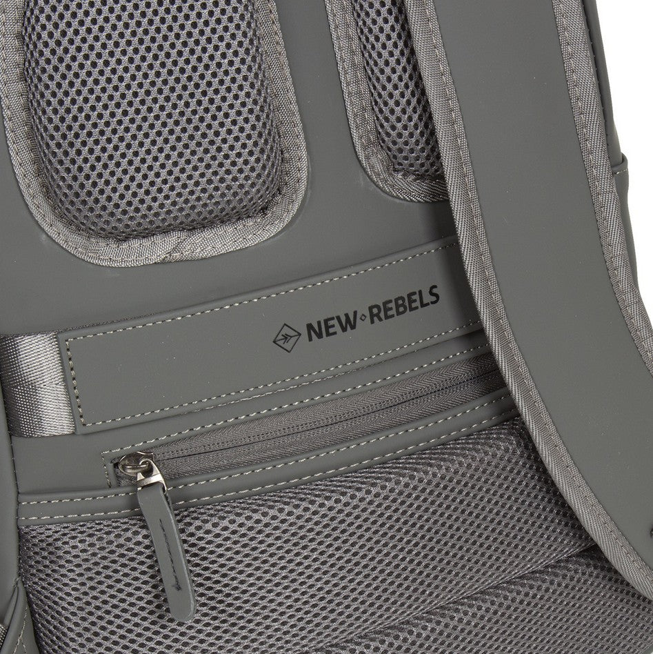 Rucksack 11L in Grau mit Vortasche