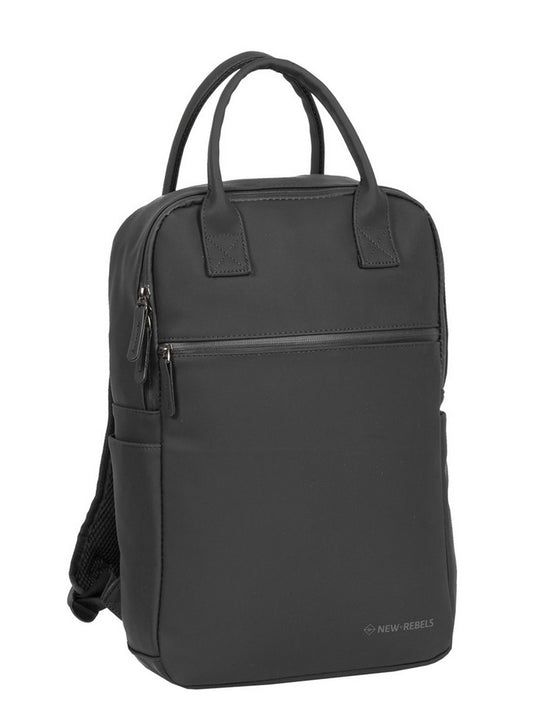 Laptoprucksack 12L in Schwarz mit Kurzgriff als Tasche