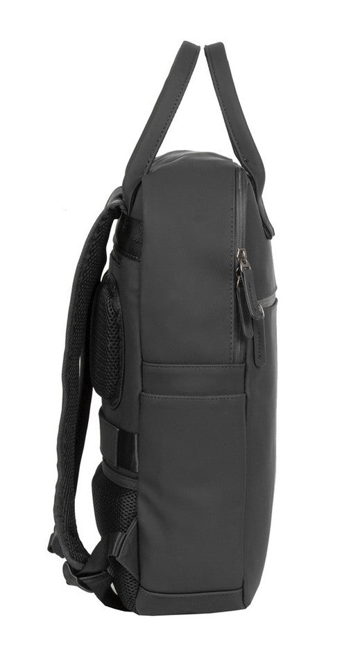 Laptoprucksack 12L in Schwarz mit Kurzgriff als Tasche