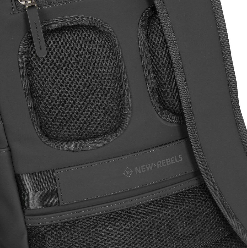 Laptoprucksack 12L in Schwarz mit Kurzgriff als Tasche