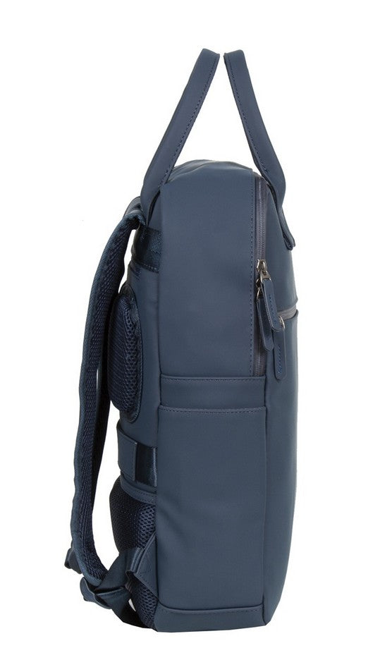 Laptoprucksack 12L in Marine|Blau mit Kurzgriff als Tasche - leder-accessoires.com