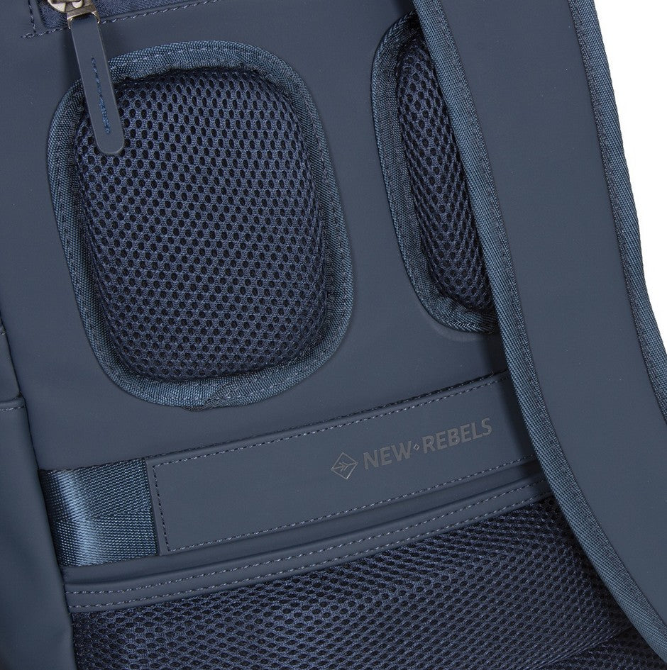 Laptoprucksack 12L in Marine|Blau mit Kurzgriff als Tasche - leder-accessoires.com