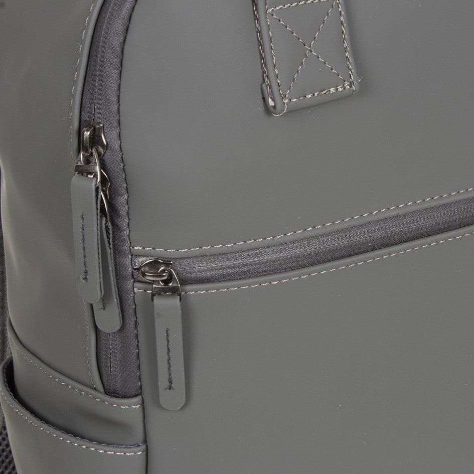 Laptoprucksack 12L in Grau mit Kurzgriff als Tasche