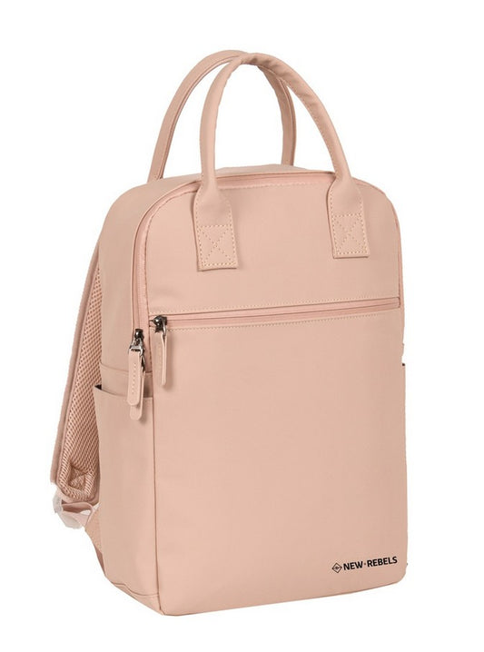 Laptoprucksack 12L in Rose mit Kurzgriff als Tasche