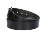 Hochwertiger Ledergürtel 40mm in Schwarz mit edler Schließe in Hochglanz