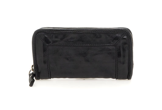 Campomaggi Geldbörse Merin aus Leder in Schwarz - leder-accessoires.com