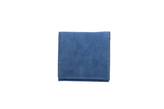 Geldbörse Wiener Schachtel in Blau|Navy aus Leder - leder-accessoires.com