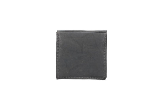 Geldbörse Wiener Schachtel in Grau aus Leder - leder-accessoires.com