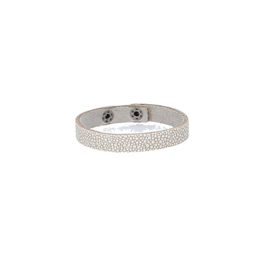 Armband Rochenoptik in Beige aus Leder - leder-accessoires.com