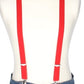 Hosenträger Uni Rot 25mm mit Clipverschluss