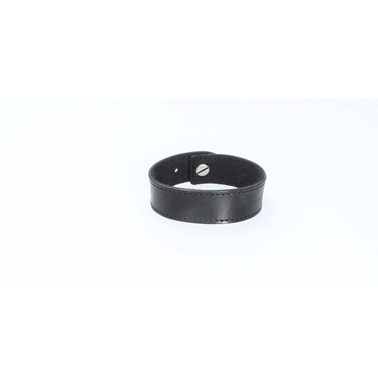Armband Schwarz mit Naht aus Leder - leder-accessoires.com