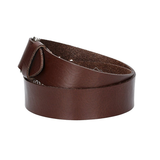 Ledergürtel Kids 30mm in Braun mit Dornschließe in Silber - leder-accessoires.com