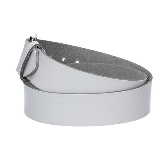Ledergürtel Kids 30mm in Weiß mit Dornschließe in Silber - leder-accessoires.com