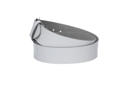 Ledergürtel Kids 30mm in Weiß mit Dornschließe in Silber - leder-accessoires.com