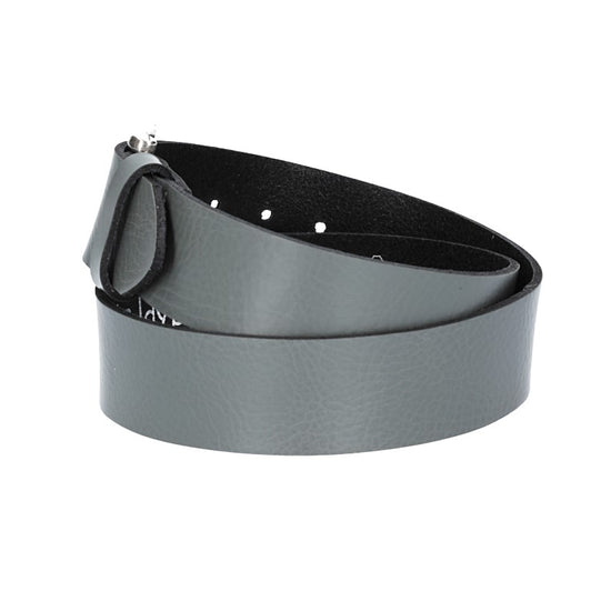 Ledergürtel Kids 30mm in Grau mit Dornschließe in Silber - leder-accessoires.com