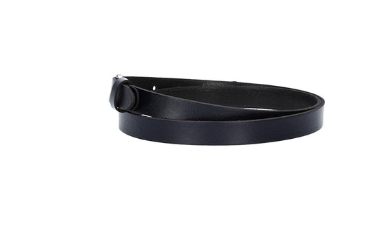 Damen-|Taillengürtel 20mm in Marine|Dunkelblau mit Dornschließe in Glanz - leder-accessoires.com