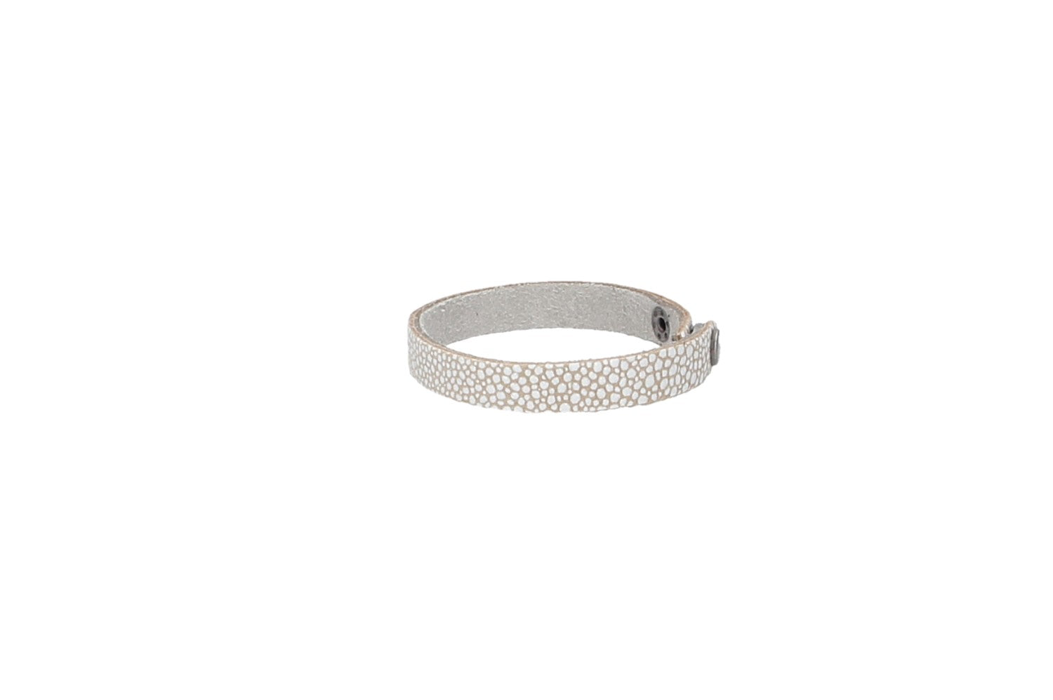 Armband Rochenoptik in Beige aus Leder - leder-accessoires.com