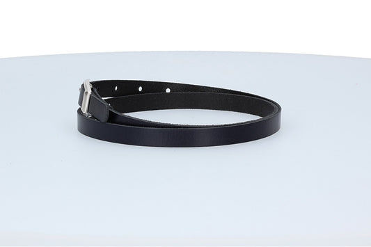 Damen-|Taillengürtel 15mm in Marine|Dunkelblau mit Vollschließe in Silber - leder-accessoires.com
