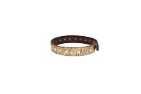 Armband mit Sternen in Gold aus Leder - leder-accessoires.com