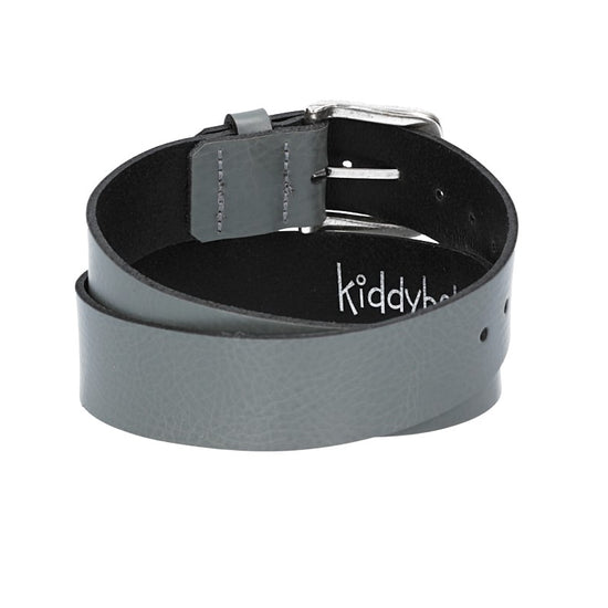 Ledergürtel Kids 30mm in Grau mit Dornschließe in Silber - leder-accessoires.com