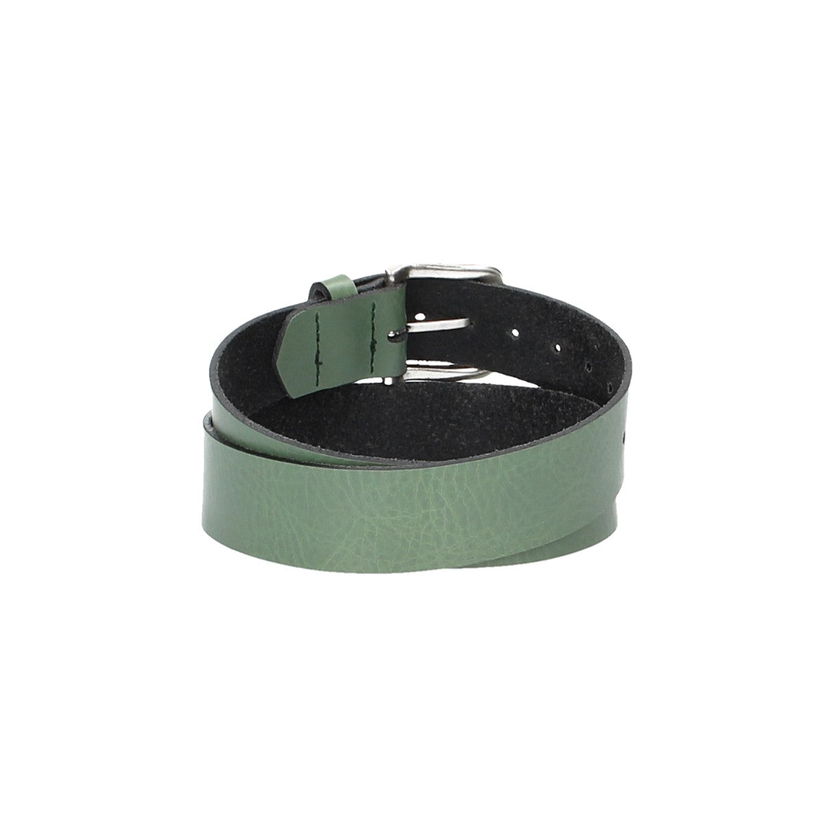 Ledergürtel Kids 30mm in Grün mit Dornschließe in Silber - leder-accessoires.com
