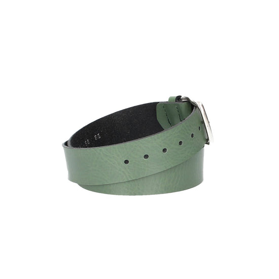 Ledergürtel Kids 30mm in Grün mit Dornschließe in Silber - leder-accessoires.com