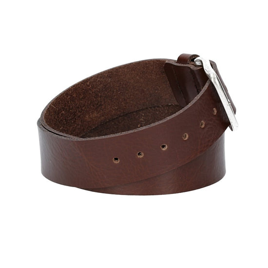 Ledergürtel Kids 30mm in Braun mit Dornschließe in Silber - leder-accessoires.com