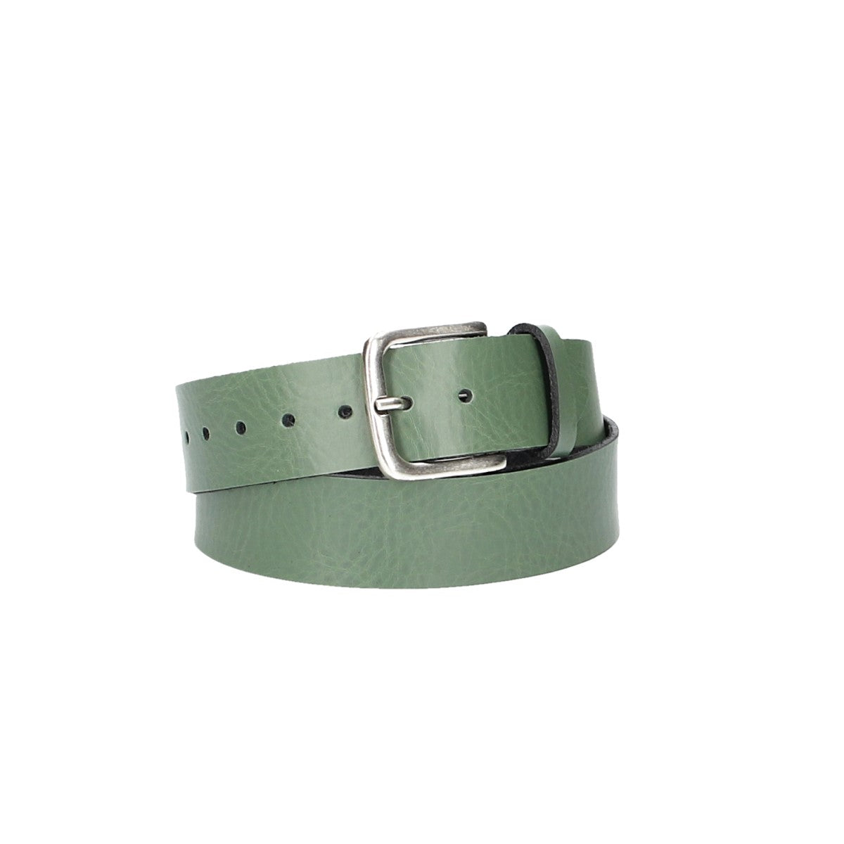 Ledergürtel Kids 30mm in Grün mit Dornschließe in Silber - leder-accessoires.com