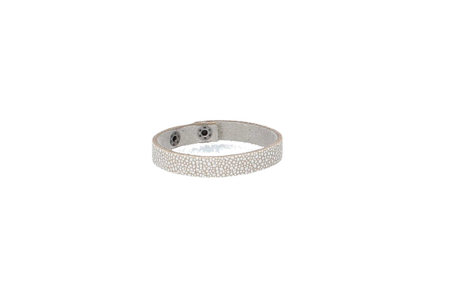 Armband Rochenoptik in Beige aus Leder - leder-accessoires.com
