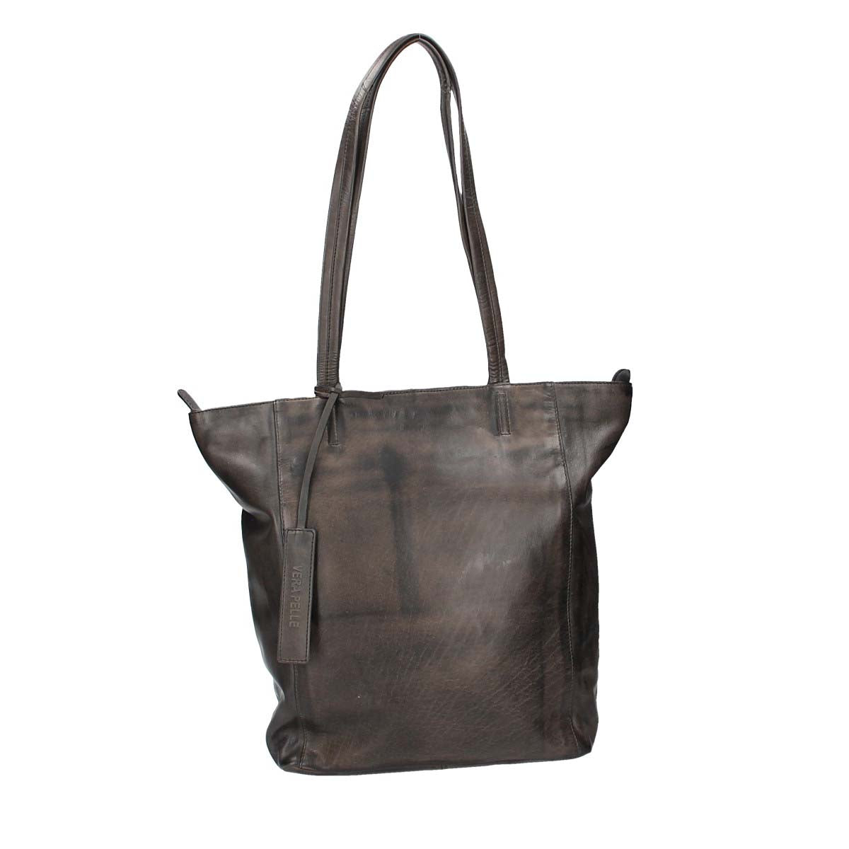 SALE Ledershopper in Schwarz mit Reißverschluss - leder-accessoires.com