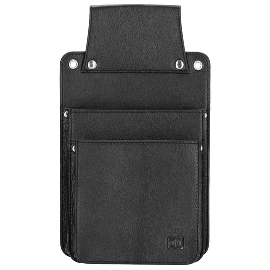 Halfter 14,5 x 24,5cm für Kellnerbörse in Schwarz aus Leder - leder-accessoires.com