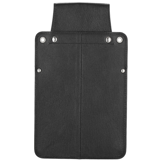 Halfter 14,5 x 24,5cm für Kellnerbörse in Schwarz aus Leder - leder-accessoires.com