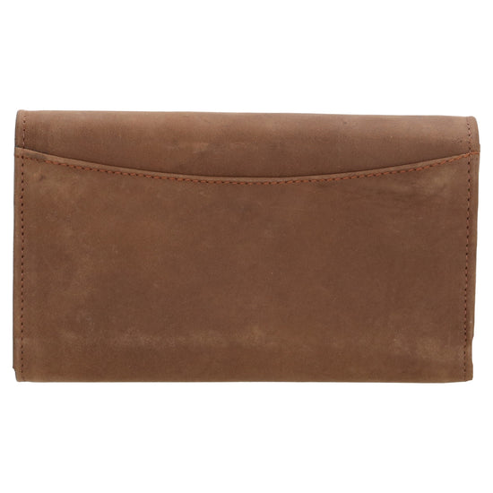 Kellnerbörse 18 x 11cm in Braun aus Leder mit Öse - leder-accessoires.com