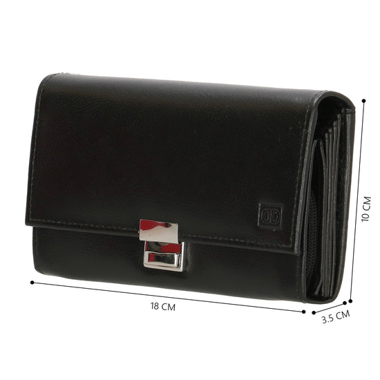 Kellnerbörse 18 x 10cm in Schwarz aus Leder - leder-accessoires.com