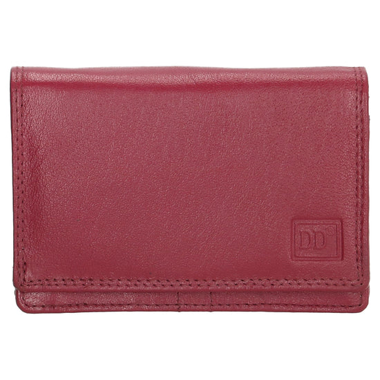Lederbörse 13x9cm im Querformat in Pink|Fuchsia mit RFID - leder-accessoires.com