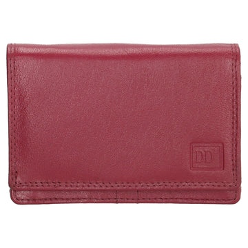 Lederbörse 13x9cm im Querformat in Pink|Fuchsia mit RFID