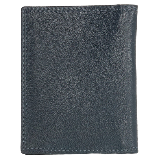 Kartenetui 8x10cm aus Leder in Blau - leder-accessoires.com