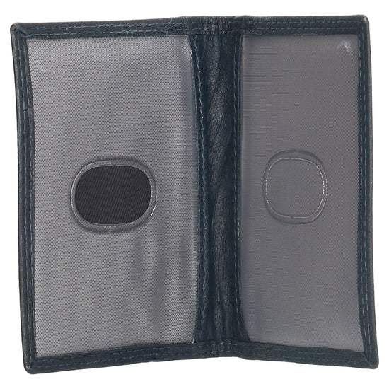 Kartenetui 8x10cm aus Leder in Blau - leder-accessoires.com