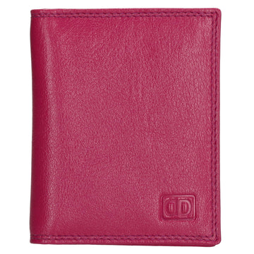 Kartenetui 8x10cm aus Leder in Pink