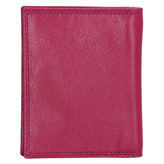 Kartenetui 8x10cm aus Leder in Pink - leder-accessoires.com