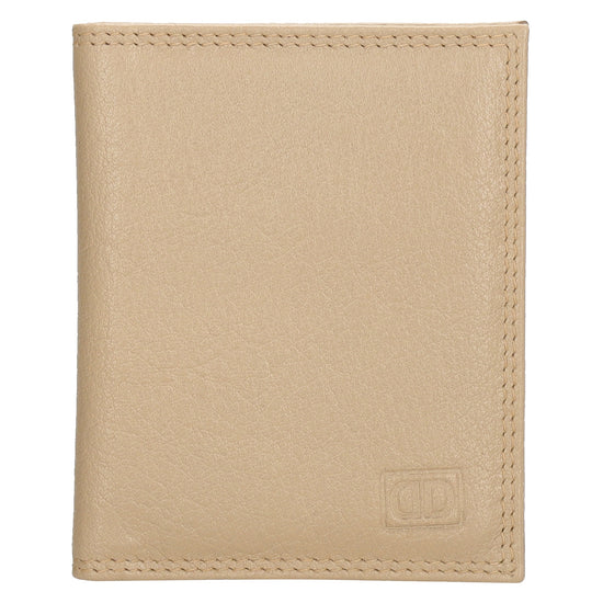 Kartenetui 8x10cm aus Leder in Helltaupe - leder-accessoires.com