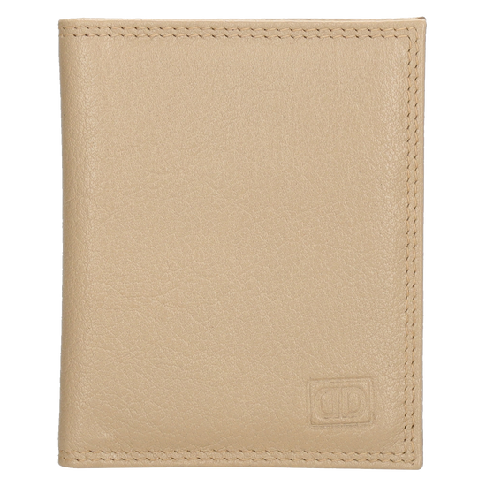Kartenetui 8x10cm aus Leder in Helltaupe - leder-accessoires.com