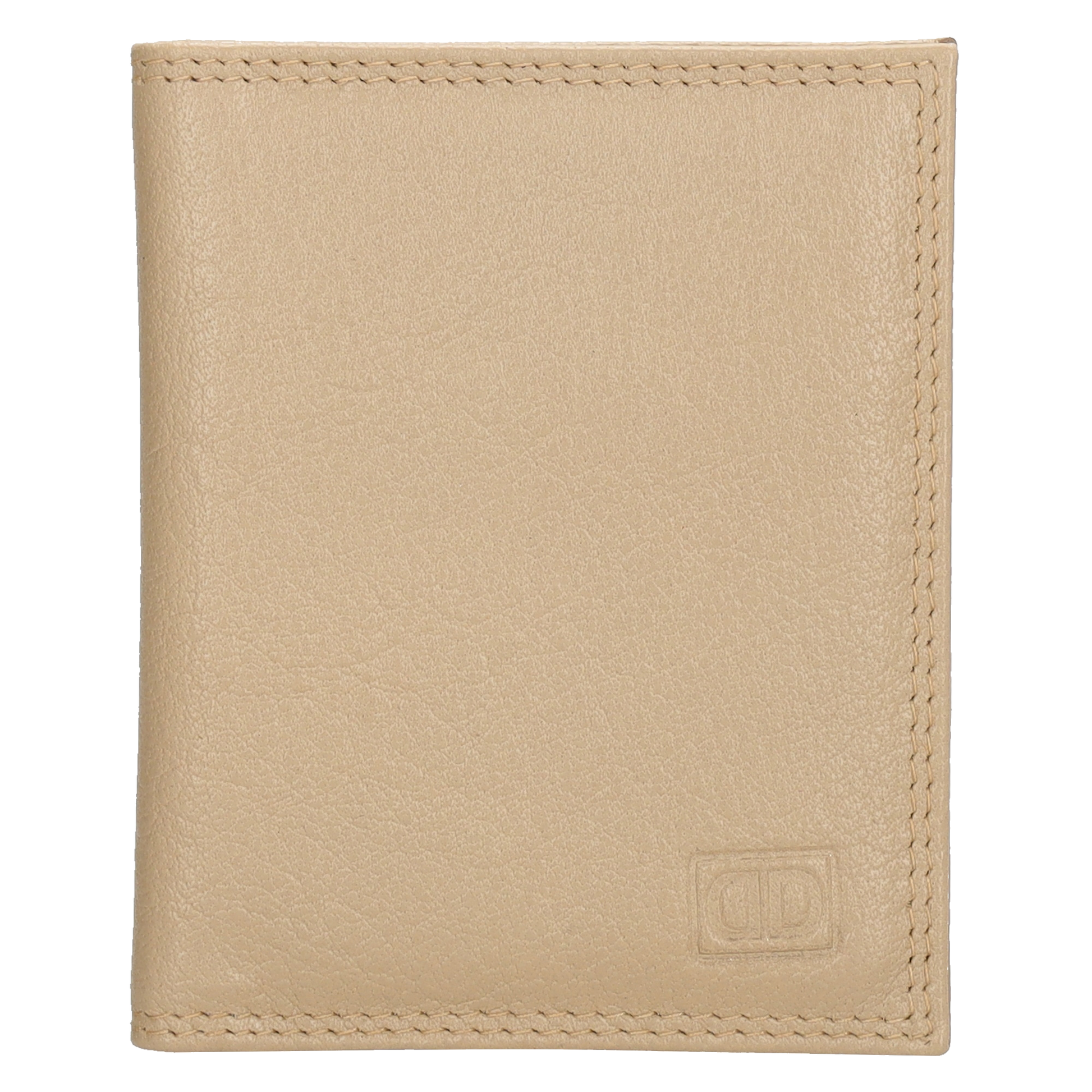 Kartenetui 8x10cm aus Leder in Helltaupe - leder-accessoires.com