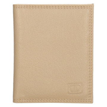 Kartenetui 8x10cm aus Leder in Helltaupe - leder-accessoires.com