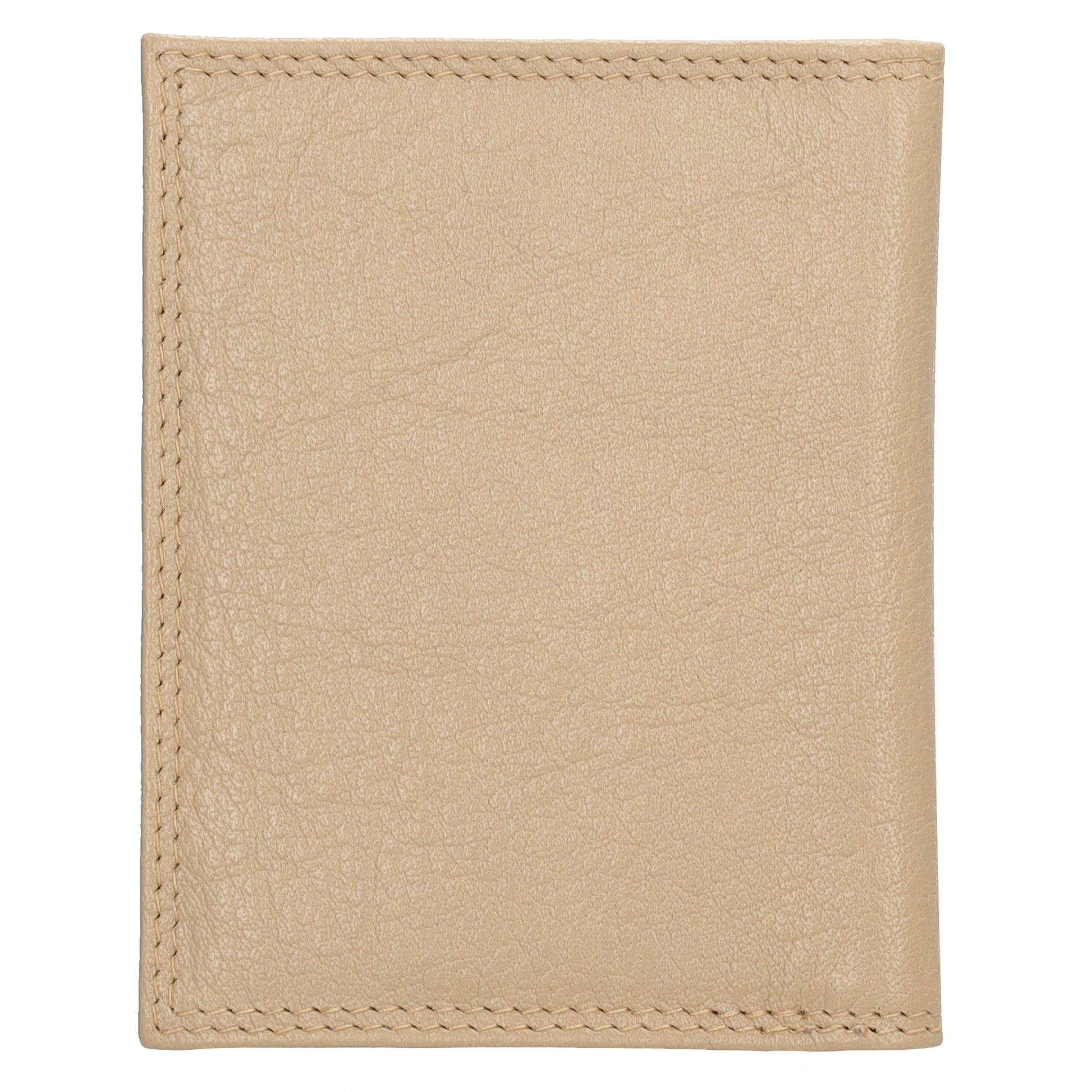 Kartenetui 8x10cm aus Leder in Helltaupe - leder-accessoires.com